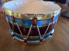 House of Lloyd 2001 Drum Bowl Metallic Christmas Holiday Decoration