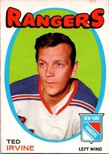 VINTAGE HOCKEY CARD 1971-72 OPC O-Pee-Chee Ted Irvine New York Rangers NO1153