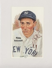 1991 Perez-Steele Hall of Fame Art Postcards Eleventh Series Tony Lazzeri 5hy