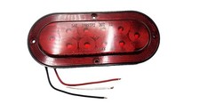 Flat 6 Oval Surface Mount Led Stopturntail Light With Integrated Reflector