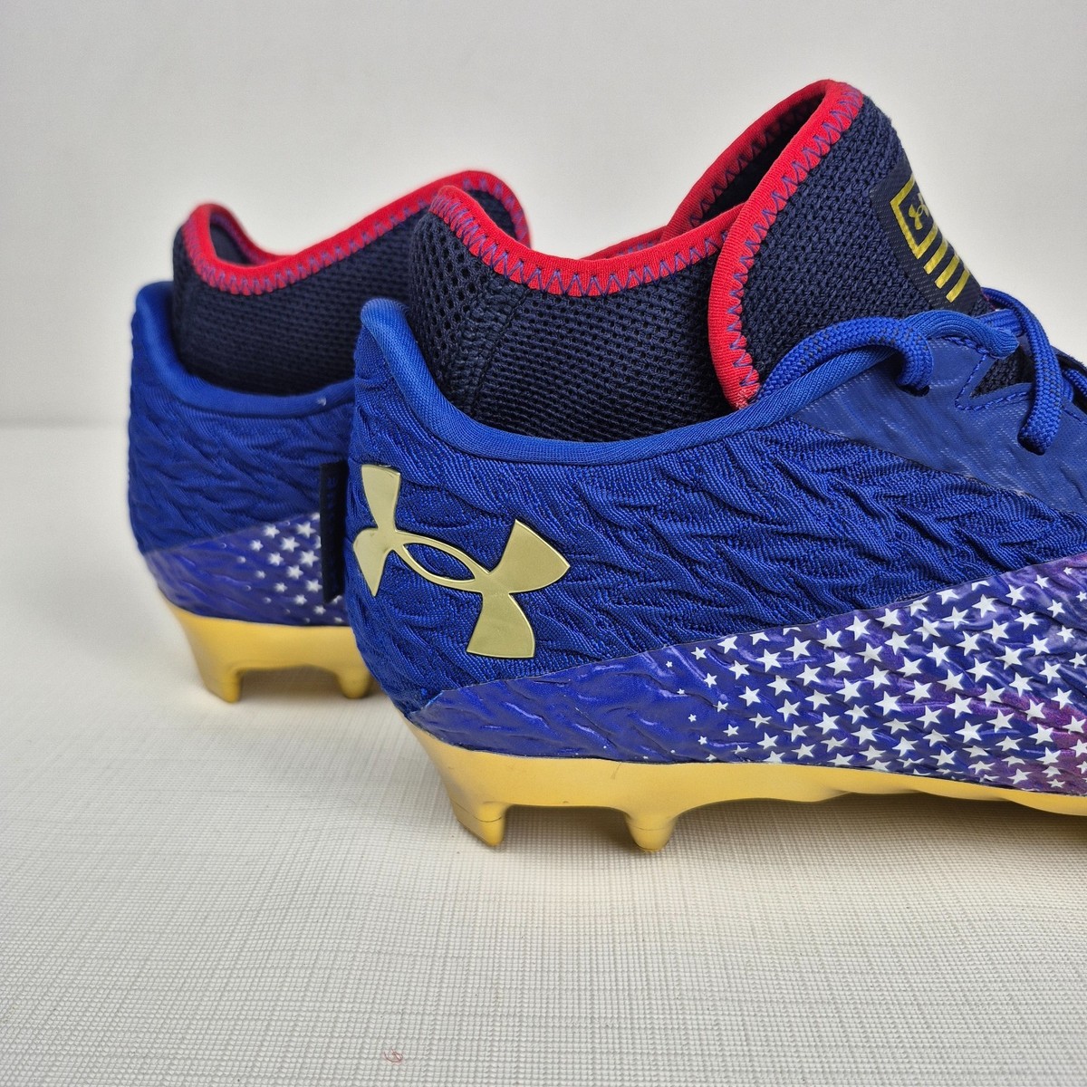 Under Armour Spotlight Clone 4 MC USA Football Cleats Men Sz 12 Blue 3027296-400 Under Armour Spotlight Clone 4 MC USA Football Cleats Men Sz  main image 4