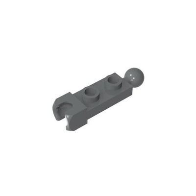 BrickBuddy Gobricks GDS-904 Plate Special 1 x 2 with Small, Dark Bluish Gray 