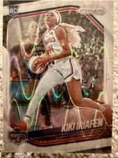 2025 Panini Prizm WNBA - Kiki Iriafen #72 White Seismic Prizm (RC)