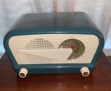 Philco Transitone Tube Radio 1940s Model 40-503 Spruce Green Parts or Repair