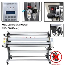 63" Full Auto Low-Temp Cold Laminator w Semi-Auto Self-Peeling Film System Added