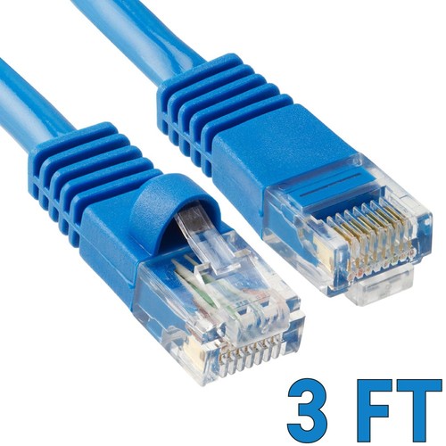 3 FT CAT5e Cable LAN Cat5e Patch Cord RJ45 Ethernet Router Cable Network Wire - Picture 14 of 14