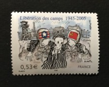 Timbre de France N°3781 "Libération des camps" Année 2005 / Neuf luxe**