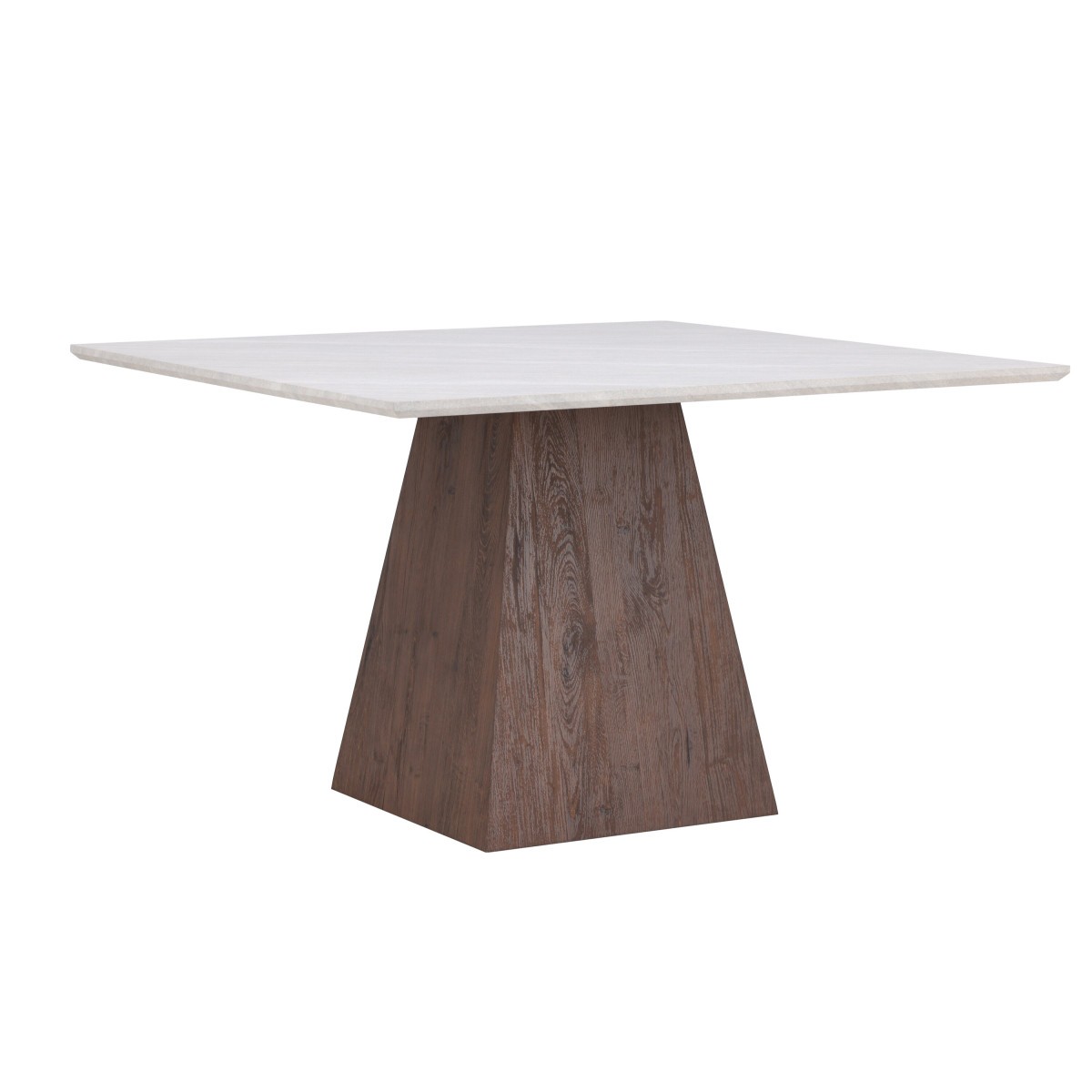 Table de repas effet pierre Cael 120cm gris moka