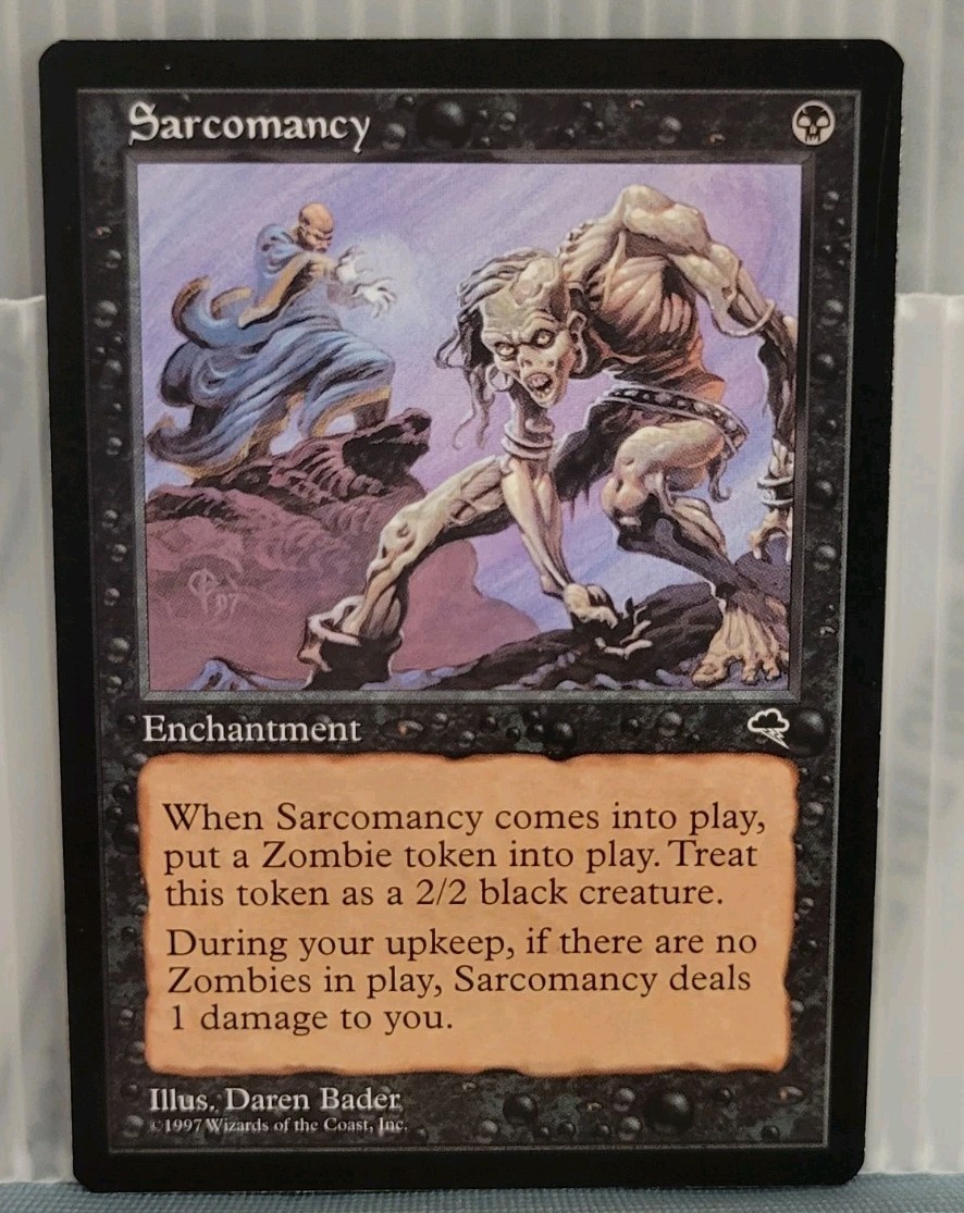 Mtg SARCOMANCY NM Tempest Reserve List -Argo-