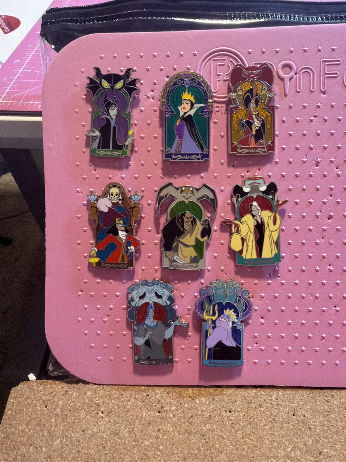 2024 Disney Parks Villains Mystery Box 8 Pin - COMPLETE SET Authentic Real Pins