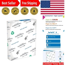 Great White 100% Recycled Paper - 500 Sheets, Jam-Free Copy Paper for Daily Use