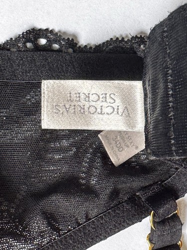 Sujetador VICTORIA'S SECRET para mujer 34DD negro de encaje muy sexy sujetador push up con aros - Imagen 5 de 6
