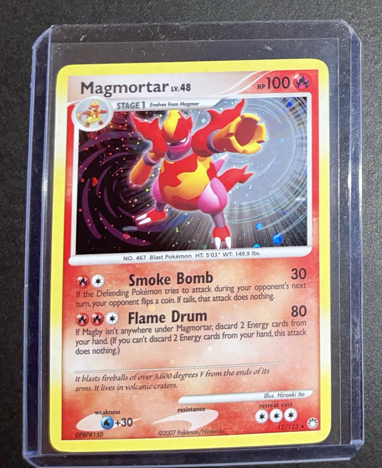 Magmortar Holo 12/123 - Mysterious Treasures Pokémon
