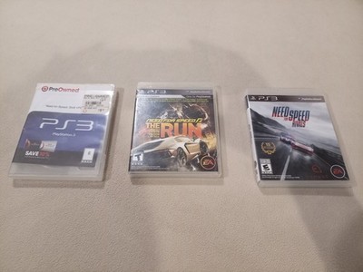 Need for Speed - 3 Game Lot: Rivals, Shift, The Run (PlayStation 3, PS3)