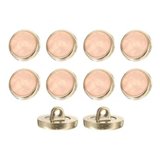 10Pcs Round Button, 18mm/0.7" Resin Decorative Pattern Button, Light Pink