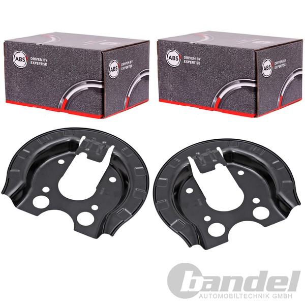 2X A.B.S. Spritzbleche Bremsscheiben Hinten Passend FüR CitroËN C4 Peugeot 307 |-image