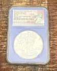 2016 $1 American Silver Eagle ~ NGC MS70 ~ First Day of Issue ~ Struck at the We