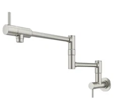 Pfister GT533-PFS Lita 2-Handle Wall Mount Pot Filler, Stainless Steel