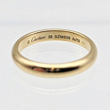 Authentic Cartier 18k 750 Classic Wedding Ban...