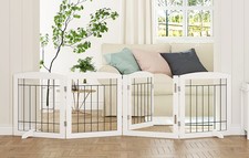 Freestanding Dog gate with Walk Through Door, Dog Gates for Doorways, The Hou...