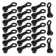 24PCS Brake Bleeder Screw Caps, Vehicle Rubber Grease Fitting 24PCS, Black