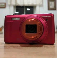 Olympus VR-340 Digital Camera 16.0 MP Red w/Battery #2