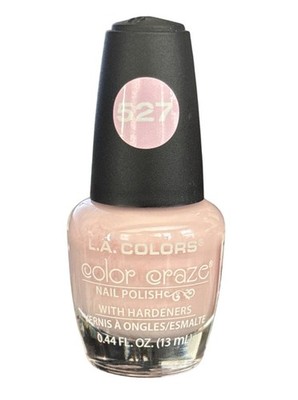 L.A. Colors Color Craze Nail Polish 527 DELICATE 0.44 Fl Oz Light/Baby Pink HTF
