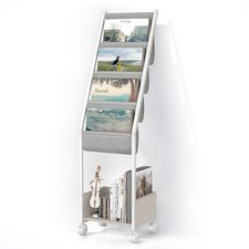 Keebofly Vinyl Record Storage, Record Holder Up to 100 Albums, Record Stand w...