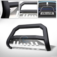 For 06-08 Dodge Ram 1500 Matte Blackskid Avt Bull Bar Brush Bumper Grille Guard