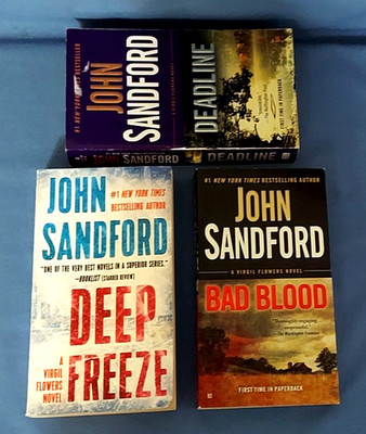 John Sandford Books Lot Of  3, Virgil Flowers Series, Paperbacks