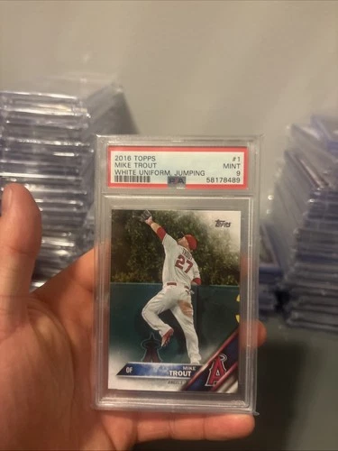 2016 Topps - Mike Trout #1 Leaping Psa 9