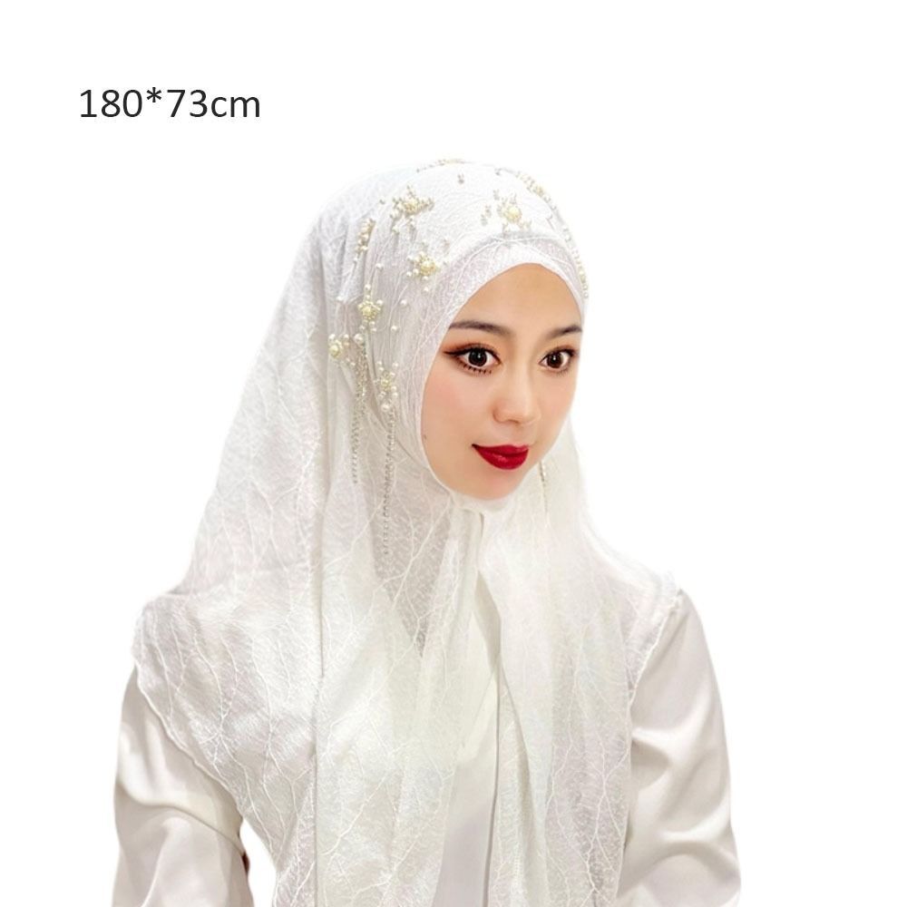 Headscarf Head Cover Muslim Underscarf Tassel Scarf Head Hat Bead