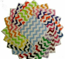75 4" Quilting Squares Bright Chevrons Charm Pack/ SALE!!!!!!!