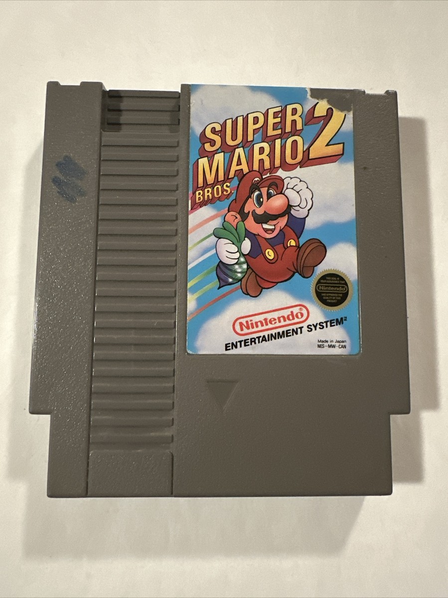 AUTHENTIC 1985 ORIGINAL Super Mario Bros 2 Nintendo NES Game