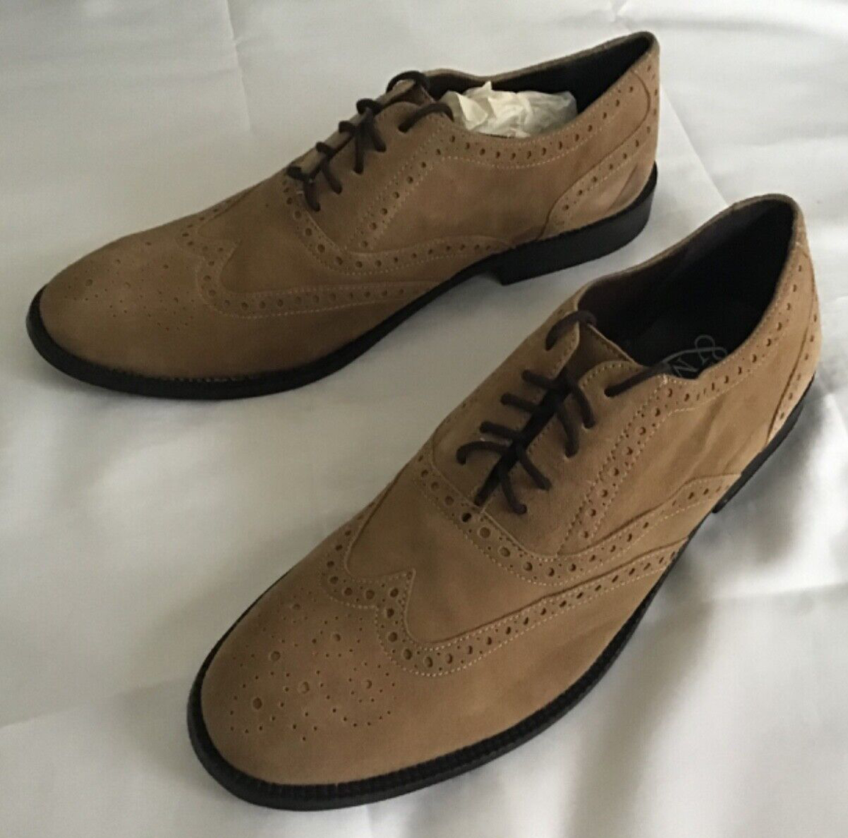 CHAPMAN MOORE MENS TAN BROWN BROGUES SHOES UK (EU 43) 25AG