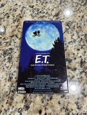 E.T. The Extra-Terrestrial VHS 1982 Original Green Top Edition