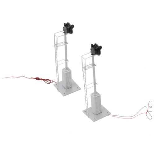 1x Maqueta Ferrocarril Escala HO Dos Luces Señal Proyector Gabinete de Metal Fino #05 - Imagen 11 de 12