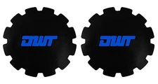 Douglas DWT 9" Inch Rear Beadlock Wheel Mud Plug Cover Cap Set Black Blue