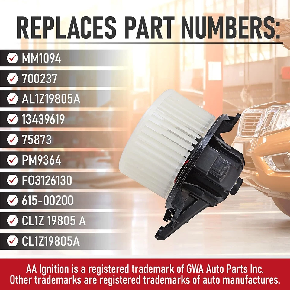 Motor soplador de climatización y resistencia apto para Ford F-150 Lincoln Navigator 2009-2014 Foto 4 de 4