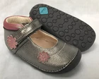 Clarks Girl Little Fizzi Metallic Leather Cruising First Shoes E/F/G/H
