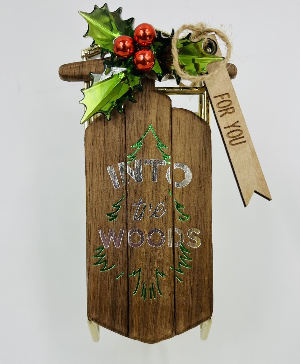 Bath and Body Works Into The Woods Sled Wallflower Plug for Holiday Season-image