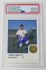 John Smoltz HOF Signed 1986 ProCards Minor League Rookie Card PSA 10 Auto