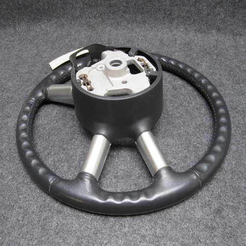 2004 Chrysler PT Cruiser Steering Wheel Dark Slate Leather & Silver OEM 68514 - Picture 10 of 10