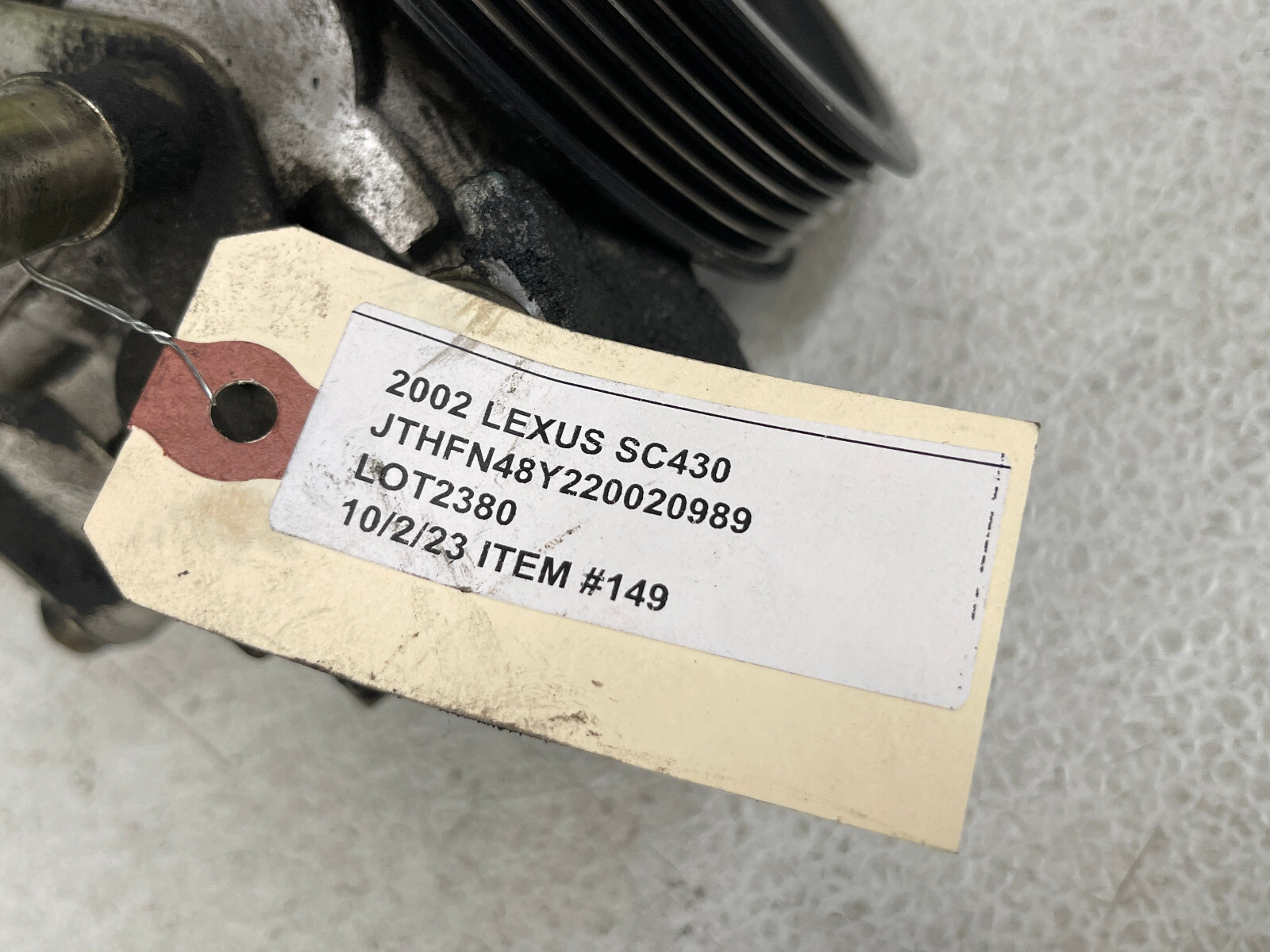 ⭐20022010 LEXUS SC430 RWD 4.3L V8 POWER STEERING PUMP ASSEMBLY OEM