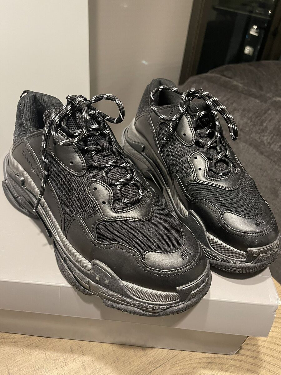 balenciaga triple s 45 black metallic | eBay