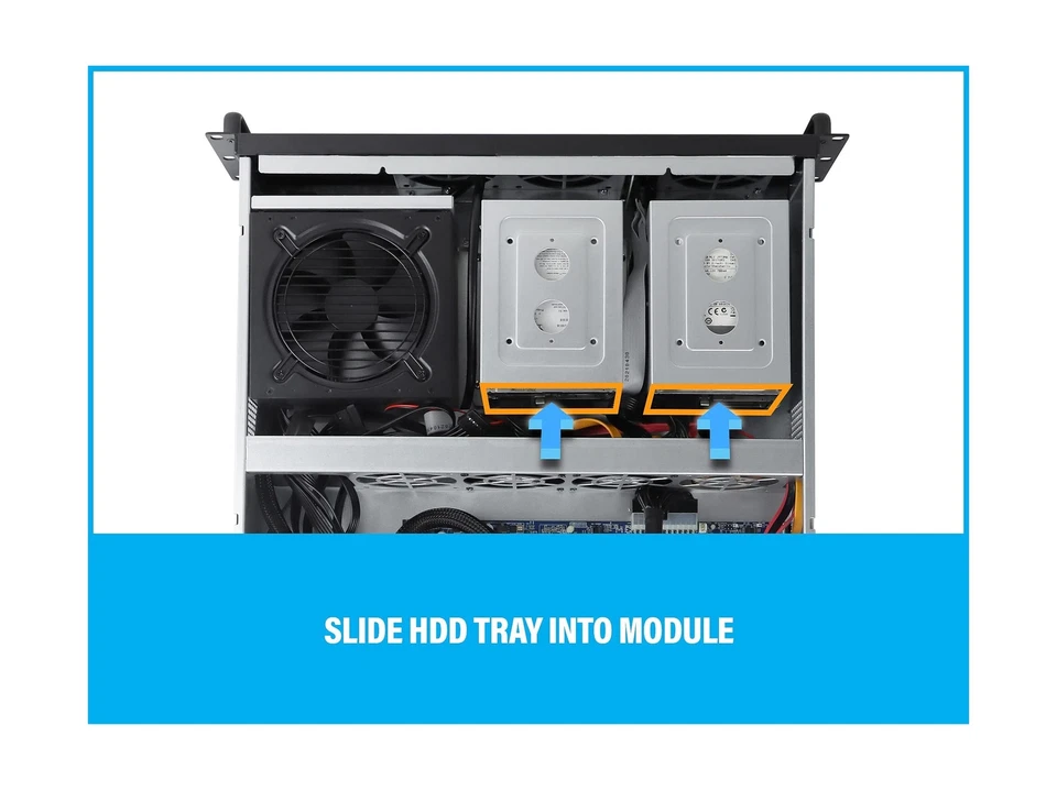 Rosewill 2U Server Chassis Rackmount Case, 4X 3.5 Bays, 2X 2.5 Devices, ATX C... - Image 4 of 4