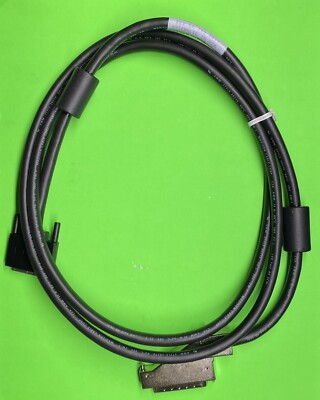 Sun 530-2729 VHDCI68 - Left 90° HD68 2.0 Meter SCSI Cable w/Ferrites X992A
