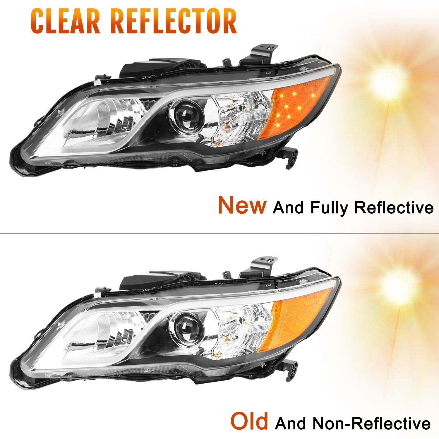 For 2013 2014 2015 Acura RDX Halogen OE Style Headlights Assembly Pair L+R eBay
