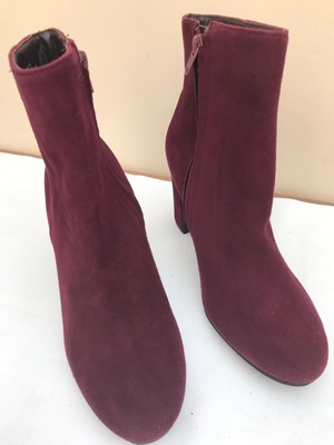 dune burgundy boots