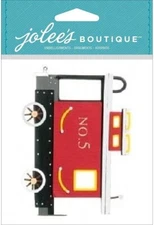 Caboose, train, 3D scrapbook embellishment LARGE Jolee's by You JJDC017